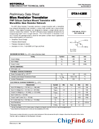 Datasheet DTA143EE manufacturer ON Semiconductor